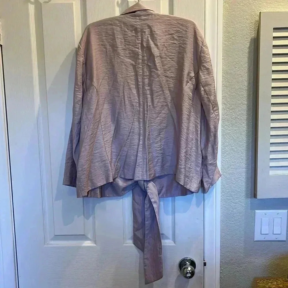 Pink Cardigan Blazer - Picture 4 of 12